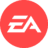 Electronic Arts (EA) logo featuring bold black stylized 'EA' letters on a red circular background. EA is a leading video game publisher known for franchises like FIFA, Madden NFL, The Sims, and Battlefield.