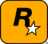 Rockstar Games logo – a bold black "R" with a white star on an orange square background.
