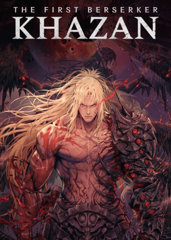 The First Berserker: Khazan - Powerful warrior with long blonde hair, battle scars, and dark armor.