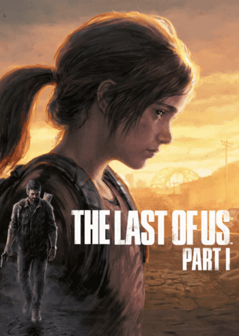 Realistic character concept art of Ellie from The Last of Us Part I, showcasing detailed facial expression and intricate texture work. The image highlights her survivalist traits, with a focus on lighting, shadows, and realistic depiction of the post-apocalyptic world.