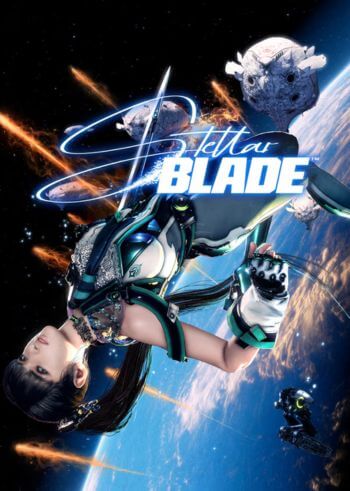 EVE mid-combat scene in Stellar Blade Post-apocalyptic environment from Stellar Blade gameplay Stellar Blade PC Steam Key digital cover art