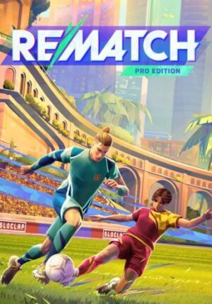 Rematch Pro Edition Game Cover for PC Steam Rematch Pro Edition PC Gameplay Screenshot Rematch Pro Edition Third-Person Football Match
