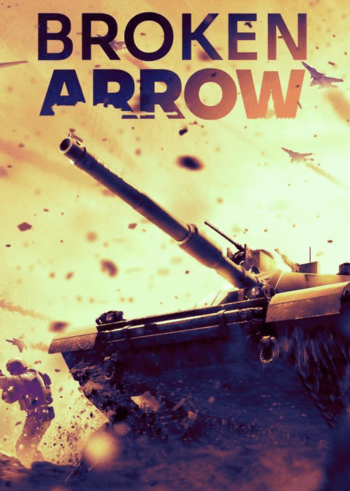 Broken Arrow PC game cover art Broken Arrow PC gameplay screenshot showing modern warfare tactics Broken Arrow PC modern warfare tactics game promotional banner